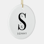 Monogram S hemelse naam Keramisch Ornament (Rechts)