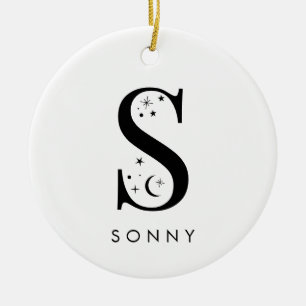Monogram S hemelse naam Keramisch Ornament