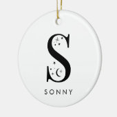 Monogram S hemelse naam Keramisch Ornament (Links)
