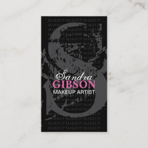 Monogram "S" - MAKEUP ARTIST VISITEKAARTJE