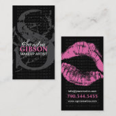 Monogram "S" - MAKEUP ARTIST VISITEKAARTJE (Voorkant / Achterkant)