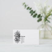 Monogram S met Palmetto Leaves Visitekaartje (Staand voorkant)