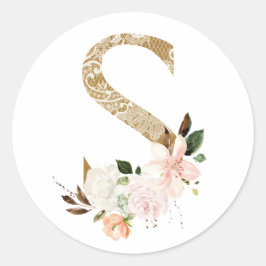 MONOGRAM S RONDE STICKER