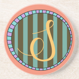 Monogram S Sandstone Onderzetter