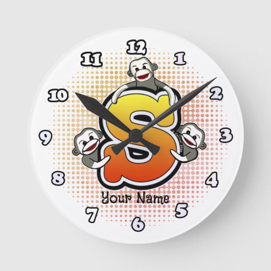 Monogram S sok Aap klok (Voorkant)