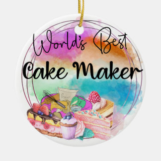 Monogram 's werelds beste kachelaar keramisch ornament