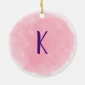 Monogram 's werelds beste kachelaar keramisch ornament (Achterkant)