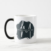 Monogram 's werelds beste papa citaat typografie magische mok (Links)