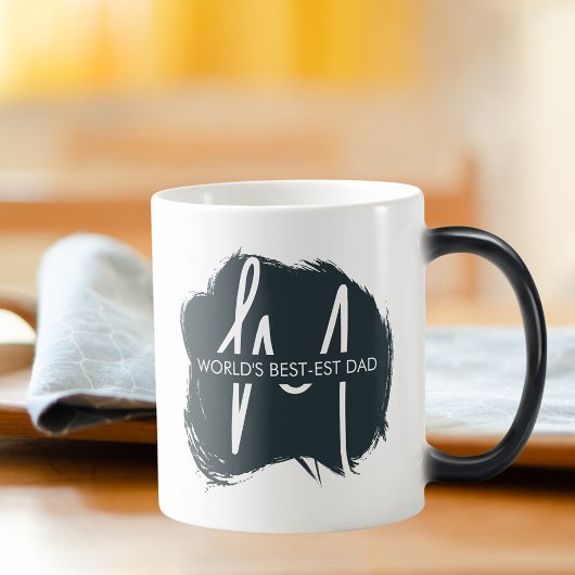 Monogram 's werelds beste papa citaat typografie magische mok