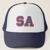 Monogram "SA" Trucker Pet (Voorkant)