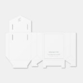 Monogram Sage Green Elegante bruiloft Bedankt Bedankdoosjes (Uitgevouwen)