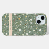 Monogram Salie Groen Geel Wit Wildbloemen Boho Case-Mate iPhone Case (Achterkant (horizontaal))