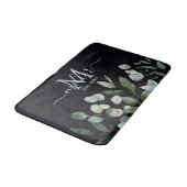 Monogram Salie Groene Eucalyptus Groene Bladeren   Badmat (Gekanteld)