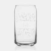 Monogram Salie Groene Eucalyptus Groene Bladeren Blikvorm Glas (Achterkant)