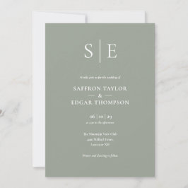 Monogram Saliegroen Trouw All-in-One Kaart