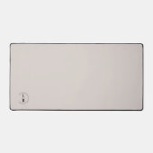Monogram, salon, minimalistisch beige-grijs bureaumat (Voorkant)