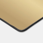 Monogram, salon, minimalistisch goud (imiteren) bureaumat (Hoek)