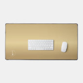 Monogram, salon, minimalistisch goud (imiteren) bureaumat (Keyboard & Muis)