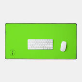Monogram, salon, minimalistisch neon-groen bureaumat (Keyboard & Muis)