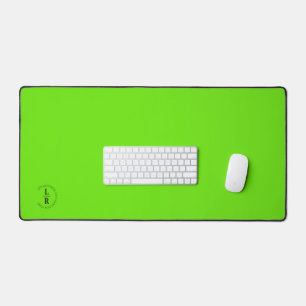 Monogram, salon, minimalistisch neon-groen bureaumat