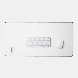 Monogram, salon, minimalistisch wit bureaumat