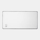 Monogram, salon, minimalistisch wit bureaumat (Voorkant)