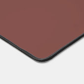 Monogram, salon, minimalistische chocoladebruin bureaumat (Hoek)