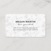 Monogram Salon Tool Pattern Visitekaartje (Achterkant)