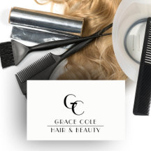 Monogram Salon zwart-wit Initiaal