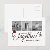 Monogram Samen Typografie Kunstinstagram Foto's Briefkaart (Voorkant / Achterkant)