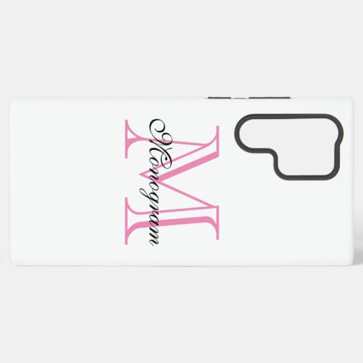 Monogram Samsung Galaxy Hoesje (Achterkant horizontaal)