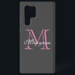 Monogram Samsung Galaxy S22 Ultra Hoesje<br><div class="desc">Monogram Samsung Galaxy S22 Ultra Hoesje</div>