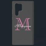 Monogram Samsung Galaxy S22 Ultra Hoesje<br><div class="desc">Monogram Samsung Galaxy S22 Ultra Hoesje</div>