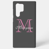 Monogram Samsung Galaxy S22 Ultra Hoesje (Achterkant)