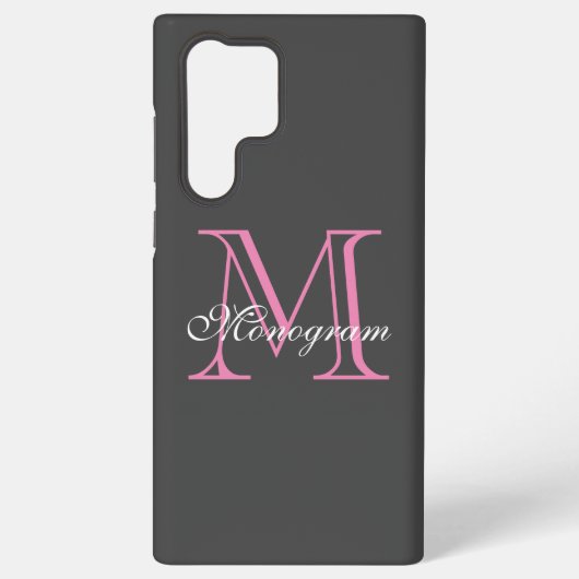 Monogram Samsung Galaxy S22 Ultra Hoesje (Achterkant)