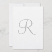 Monogram Sandy Beach Zilver Wit Cabana Strepen Kaart (Achterkant)