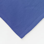 Monogram Sapphire Blue Ruby Red Valentijn Foto Fleece Deken (Hoek)