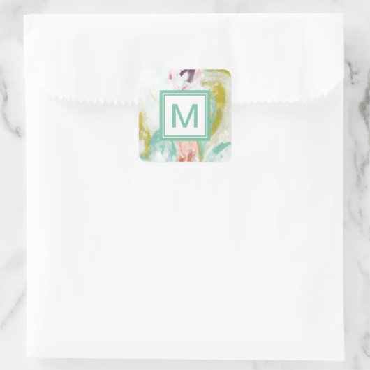 Monogram | Scattershot II Vierkante Sticker (Tas)