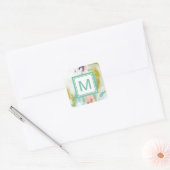 Monogram | Scattershot II Vierkante Sticker (Envelop)