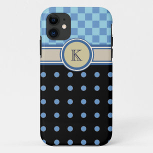 monogram schaken en polkadots Case-Mate iPhone case