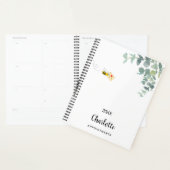 Monogram schattig bijen eucalyptus groen planner (Display)