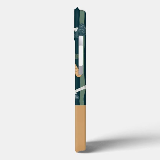 Monogram schattig klassiek paddenstoelenpatroon Gr Case-Mate iPhone Case (Achterkant / Links)