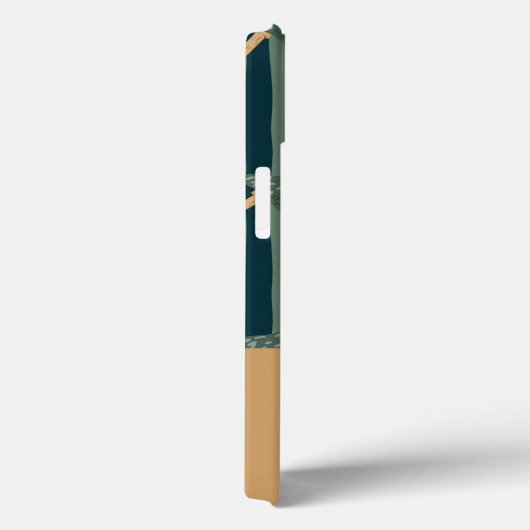 Monogram schattig klassiek paddenstoelenpatroon Gr Case-Mate iPhone Case (Achterkant / Rechts)