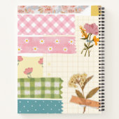Monogram schattig scarpbook Girly retro Modern Notitieboek (Achterkant)