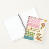 Monogram schattig scarpbook Girly retro Modern Notitieboek (Binnen)