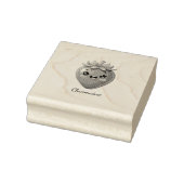 Monogram schattige aardbei kawaii rubberstempel (Stempel)