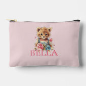 Monogram Schattige bloemroze Modern Minimalist Etui (Voorkant)