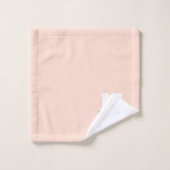 Monogram Schattige Blush Pink Bold Modern Stijlvol Bad Handdoek (Wasdoekje)