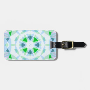 Monogram Schattige Groen Blauw Magisch Stermeisje Bagagelabel