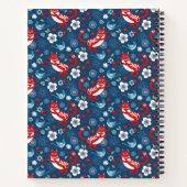 Monogram Schattige Kitty Cat Pattern Notitieboek (Achterkant)
